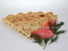 Осетинские пироги С лососем и зеленью